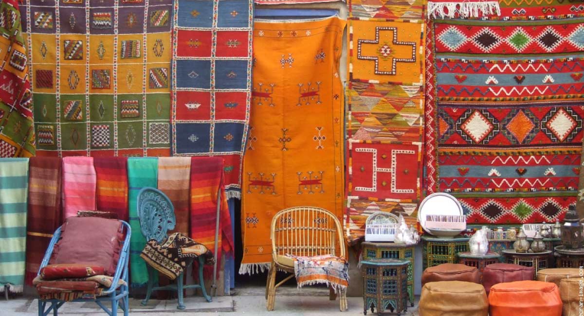 Tapis Tapis Zanafi Noir & Blanc par Fatima Zahra